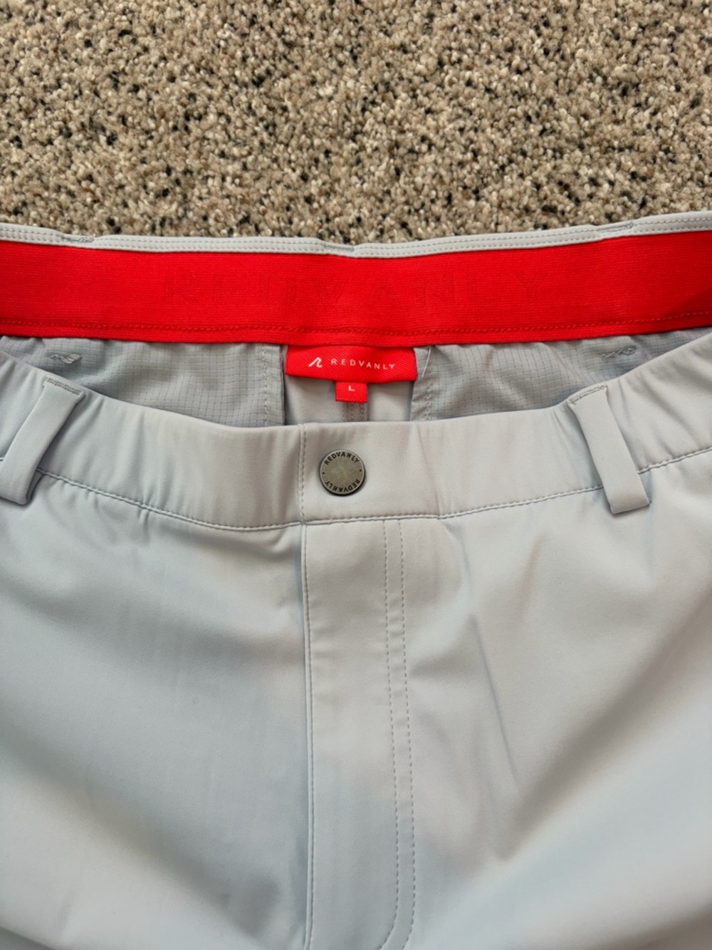Men's Light Gray Golf Pants - Picture 2 of 4